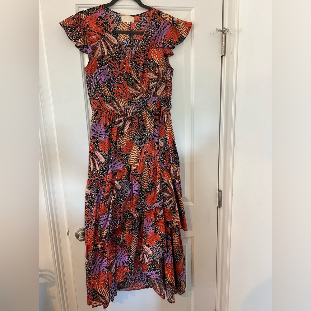 Melloday midi/Maxi wrap dress.  Size M. Worn once. Purchased from Nordstrom.